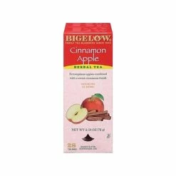 Promo 😍 Hot Tea Bigelow Cinnamon Apple Herbal Tea Bags, 28/Box (11397) ✨