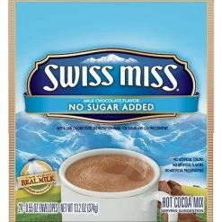 Deals 😍 Hot Cocoa Swiss Miss No Sugar Added Cocoa, 0.55 Oz., 24/Box (HUN55584) 🔥