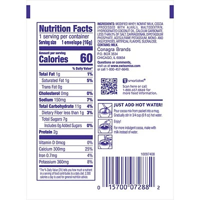 Deals ๐ Hot Cocoa Swiss Miss No Sugar Added Cocoa, 0.55 Oz., 24/Box (HUN55584) ๐ฅ 6 Deals ๐ Hot Cocoa Swiss Miss No Sugar Added Cocoa, 0.55 Oz., 24/Box (HUN55584) ๐ฅ - Image 6