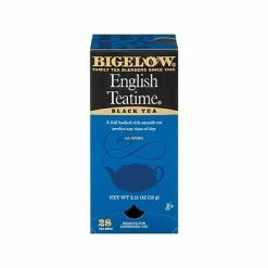Brand new 💯 Hot Tea Bigelow English Teatime Black Tea Bags, 28/Box (RCB003451) 👏