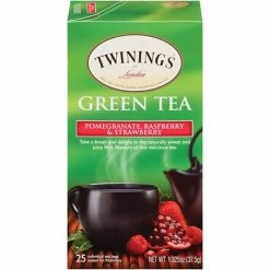 Best Pirce ⭐ Hot Tea Twinings® Green, Pomegranate, Raspberry & Strawberry Tea Bags, 25/Box 😀