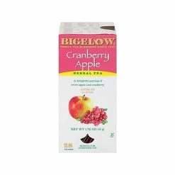 Flash Sale 🎁 Hot Tea Bigelow Cranberry Apple Herbal Tea Bags, 28/Box (RCB004001) 💯