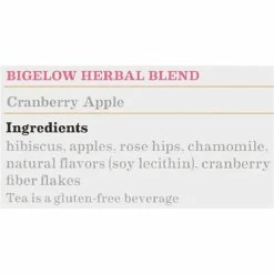 Flash Sale 🎁 Hot Tea Bigelow Cranberry Apple Herbal Tea Bags, 28/Box (RCB004001) 💯 -Coffee Sales Store unnamed file 2953