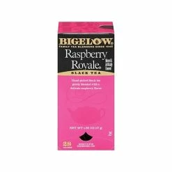 Discount 🌟 Hot Tea Bigelow Raspberry Royale Black Tea Bags, 28/Box (RCB003401) 👏
