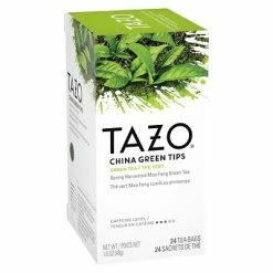 Hot Sale 🎉 Hot Tea Tazo China Green Tips Tea Bags, 24/Box (20130) 🛒