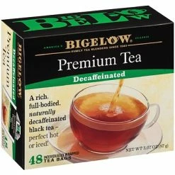 Deals 🥰 Hot Tea Bigelow Premium Decaf Black Tea, Decaffeinated Black Tea, 48 Tea Bags/Box (RCB00356) ❤️