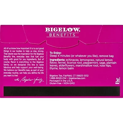 Best Sale ✔️ Hot Tea Bigelow Benefits Decaf Lemon Echinacea Tea Bags, 18/Box (01025) ⭐ 2 Best Sale ✔️ Hot Tea Bigelow Benefits Decaf Lemon Echinacea Tea Bags, 18/Box (01025) ⭐ - Image 2