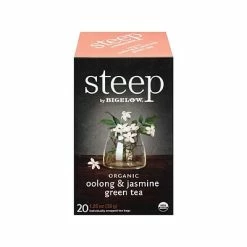 Budget 😀 Hot Tea Steep Oolong And Jasmine Tea Bags, 20/Box (17714) 👍 -Coffee Sales Store unnamed file 3029