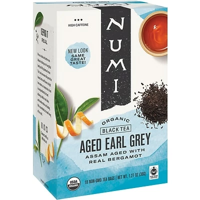 Discount ⭐ Hot Tea Numi Aged Earl Grey Tea Bags, 18/Box (10170) ✔️ 1 Discount ⭐ Hot Tea Numi Aged Earl Grey Tea Bags, 18/Box (10170) ✔️