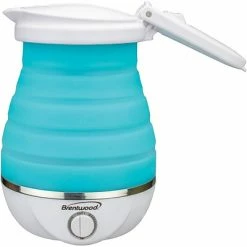 Flash Sale 🔥 Carafes, Kettles & Decanters Brentwood Appliances Quart Dual Voltage Collapsible Travel Kettle, 0.85 Qt, Blue (Kt-1508bl) 👍