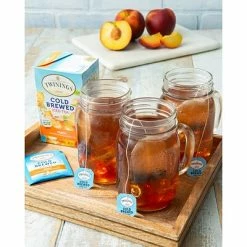 Promo ⭐ Iced Tea Twinings Of London Cold Brewed Peach Tea Bags, 20/Box (F10055) ❤️ -Coffee Sales Store unnamed file 3194