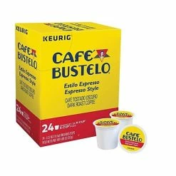 Best deal 😀 K-Cups Cafe Bustelo Coffee, Keurig K-Cup Pods, Espresso, 24/Box (6106) 😍