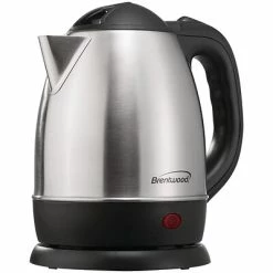 Best Sale 🔥 Carafes, Kettles & Decanters Brentwood Kt-1770 1.2-liter Stainless Steel Electric Cordless Tea Kettle 🧨
