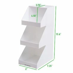 Flash Sale 🥰 Organizers & Dispensers Mind Reader 'Fancy' Acrylic 3 Tier Condiment Organizer, White (3TCORG-WHT) ⭐ -Coffee Sales Store unnamed file 3215