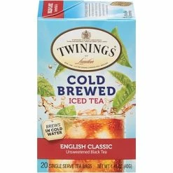 Coupon ⭐ Iced Tea Twinings Of London Cold Brewed English Classic Tea Bags, 20/Box (F07409) 👏