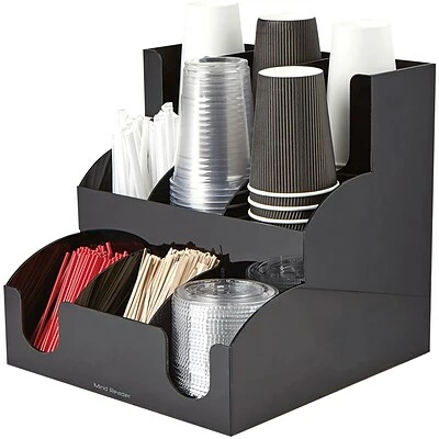 New โ Organizers & Dispensers Mind Reader Acrylic 9 Compartment Condiment Organizer, Black (3LAYER9-BLK) ๐ 2 New โ Organizers & Dispensers Mind Reader Acrylic 9 Compartment Condiment Organizer, Black (3LAYER9-BLK) ๐ - Image 2