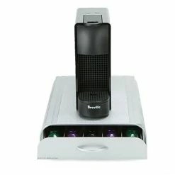 Buy 🧨 Organizers & Dispensers Mind Reader 'Anchor' Nespresso Capsule Storage Drawer 50 Capacity, Silver (NESTRY6PC-SIL) 🥰