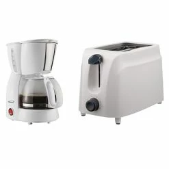 Best deal 🤩 Coffee Makers Brentwood Appliances Kit:btw Cff Mkr & Tstr Wh(843631123430) ✔️
