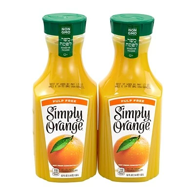 Promo ✔️ Simply Orange Juice Pulp Free, 52 Oz., 2/Pack (902-00102) ⭐ 1 Promo ✔️ Simply Orange Juice Pulp Free, 52 Oz., 2/Pack (902-00102) ⭐