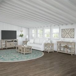 Top 10 🥰 Accent & Coffee Tables Bush Furniture Key West 47"W X 16"D Console Table With Drawers And Shelves, Washed Gray (KWT248WG-03) 💯 -Coffee Sales Store unnamed file 3352