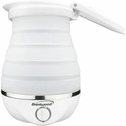 Promo 🤩 Carafes, Kettles & Decanters Brentwood Appliances Dual Voltage Collapsible Travel Kettle, 0.85 Qt, White(Kt-1508w) 🤩