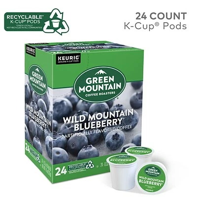 New โ๏ธ K-Cups Green Mountain Wild Mountain Blueberry Coffee, Keurig K-Cup Pods, Light Roast, 24/Box (6783) ๐ 2 New โ๏ธ K-Cups Green Mountain Wild Mountain Blueberry Coffee, Keurig K-Cup Pods, Light Roast, 24/Box (6783) ๐ - Image 2
