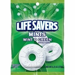 New 🤩 LifeSavers Gum & Mints Life Savers Wint O Green Mints 🍬 Candy Bag, 6.25 Oz (NFG885041) ⌛
