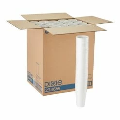 Discount ❤️ Paper Cups Dixie Paper Hot Cup By GP PRO, 16 Oz., White, 1000/Carton (2346W) 🔥