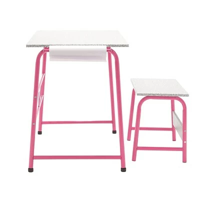 New โญ Accent & Coffee Tables Studio Designs 35.5"W Project Center Corner Table, Pink Frame And Spatter Gray Top (55125) ๐ 3 New โญ Accent & Coffee Tables Studio Designs 35.5"W Project Center Corner Table, Pink Frame And Spatter Gray Top (55125) ๐ - Image 3