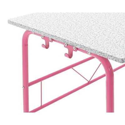 New โญ Accent & Coffee Tables Studio Designs 35.5"W Project Center Corner Table, Pink Frame And Spatter Gray Top (55125) ๐ 4 New โญ Accent & Coffee Tables Studio Designs 35.5"W Project Center Corner Table, Pink Frame And Spatter Gray Top (55125) ๐ - Image 4