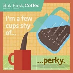 Wholesale 😍 Wall Calendars 2023 Brush Dance But First Coffee 12" X 12" Monthly Wall Calendar, (9781975454579) 🔥