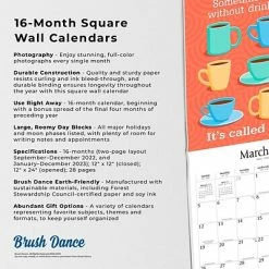 Wholesale 😍 Wall Calendars 2023 Brush Dance But First Coffee 12" X 12" Monthly Wall Calendar, (9781975454579) 🔥 -Coffee Sales Store unnamed file 3517