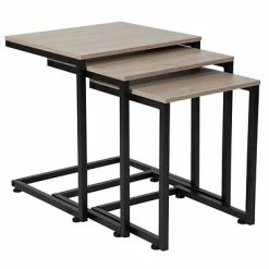Top 10 🎉 Coffee & Cocktail Tables Flash Furniture Midtown Collection Nesting Tables Sonoma, Oak (NANJN21741NT) 🥰