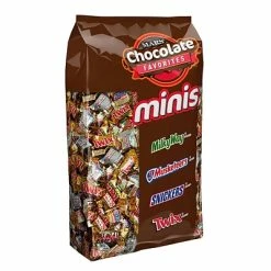 Wholesale ⌛ Mars 🍬 Candy & Chocolate Snickers, Twix, Milky Way & 3 Musketeers Individually Wrapped Minis Size Chocolate Bars, 4 Lb. Variety Mix Bag (MMM50972) 👍