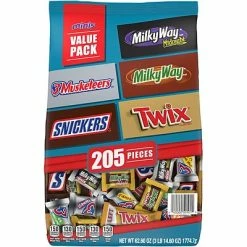 Outlet 💯 Candy & Chocolate MARS Chocolate Favorites Minis Size 🍬 Candy Bars Assorted Variety Mix Bag, 62.6 Oz, 205 Pieces (220-00016) 🛒
