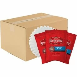 Best Sale 🧨 Community Coffee Breakfast Blend Ground Coffee, Medium Roast, 40/Carton (15505) 👍