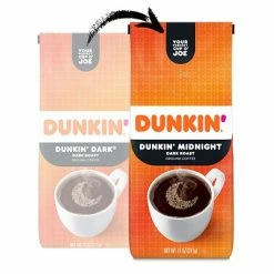 Deals 🔥 Dunkin' Dunkin’ Midnight Dark Roast Ground Coffee, 11 Oz. Bag (SMU00076) 👍 -Coffee Sales Store unnamed file 376