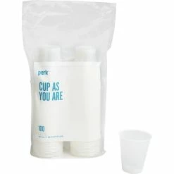 Discount 😀 Plastic Cups Perk™ Plastic Cold Cup, 7 Oz., Clear, 100/Pack (PK56332) 🛒