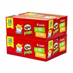 Brand new 🔥 Chips Pringles Variety Pack 1.6 Lbs. 2 Packs Of 18 (220-00407) ⭐