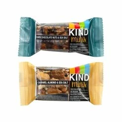 Hot Sale 😉 Snack Bars KIND Minis Dark Chocolate Nuts & Sea Salt And Caramel Almond & Sea Salt Variety, 0.7 Oz, 32 Count (220-00799) ⭐ -Coffee Sales Store unnamed file 3888