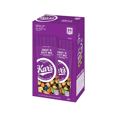 Top 10 โ Dried Fruit, Nuts & Trail Mix Kar's SWEET'N SALTY Snack Mix, 2 Oz., 24/Box (08387) ๐ 1 Top 10 โ Dried Fruit, Nuts & Trail Mix Kar's SWEET'N SALTY Snack Mix, 2 Oz., 24/Box (08387) ๐