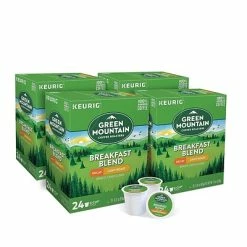 Wholesale 🔥 K-Cups Green Mountain Breakfast Blend Decaf Coffee, Keurig® K-Cup® Pods, Light Roast, 96/Carton (7522) 🧨