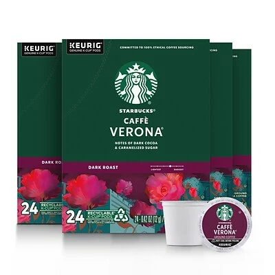 Best Pirce 🧨 K-Cups Starbucks Caffe Verona Coffee, Keurig® K-Cup® Pods, Dark Roast, 96/Carton (09576) 😀 1 Best Pirce 🧨 K-Cups Starbucks Caffe Verona Coffee, Keurig® K-Cup® Pods, Dark Roast, 96/Carton (09576) 😀
