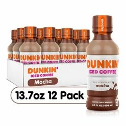Wholesale ❤️ Iced Coffee & Cold Brew Dunkin' Donuts Iced Mocha Coffee, 12 Count (049000072389) 😀