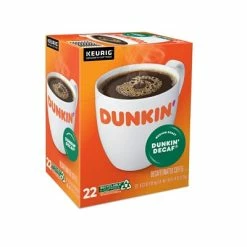 Outlet 👏 K-Cups Dunkin' Donuts Decaf Coffee, Keurig® K-Cup® Pods, Medium Roast, 22/Box (400846) 👍 -Coffee Sales Store unnamed file 463