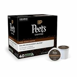 Best reviews of 😀 K-Cups Keurig® Peet's Coffee Major Dickason's Blend Single-Serve Keurig® K-Cup® Pods, Dark Roast, 40/Box (373354) 🌟