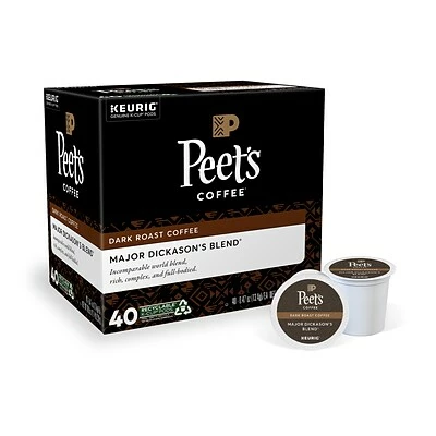 Best reviews of 😀 K-Cups Keurig® Peet's Coffee Major Dickason's Blend Single-Serve Keurig® K-Cup® Pods, Dark Roast, 40/Box (373354) 🌟 1 Best reviews of 😀 K-Cups Keurig® Peet's Coffee Major Dickason's Blend Single-Serve Keurig® K-Cup® Pods, Dark Roast, 40/Box (373354) 🌟