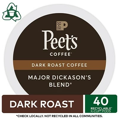 Best reviews of 😀 K-Cups Keurig® Peet's Coffee Major Dickason's Blend Single-Serve Keurig® K-Cup® Pods, Dark Roast, 40/Box (373354) 🌟 3 Best reviews of 😀 K-Cups Keurig® Peet's Coffee Major Dickason's Blend Single-Serve Keurig® K-Cup® Pods, Dark Roast, 40/Box (373354) 🌟 - Image 3