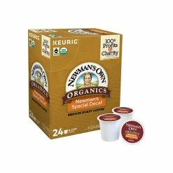Best deal ✨ K-Cups Newman's Own Organics Special Decaf Coffee, Keurig K-Cup Pods, Medium Roast, 24/Box (4050) 🌟