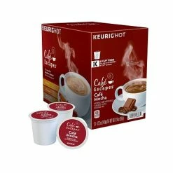 Discount 😍 K-Cups Cafe Escapes Café Mocha Coffee, Keurig K-Cup Pods, 24/Box (6803) 💯